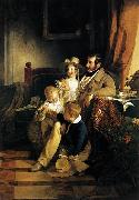 Friedrich von Amerling Rudolf von Arthaber with his Children oil on canvas